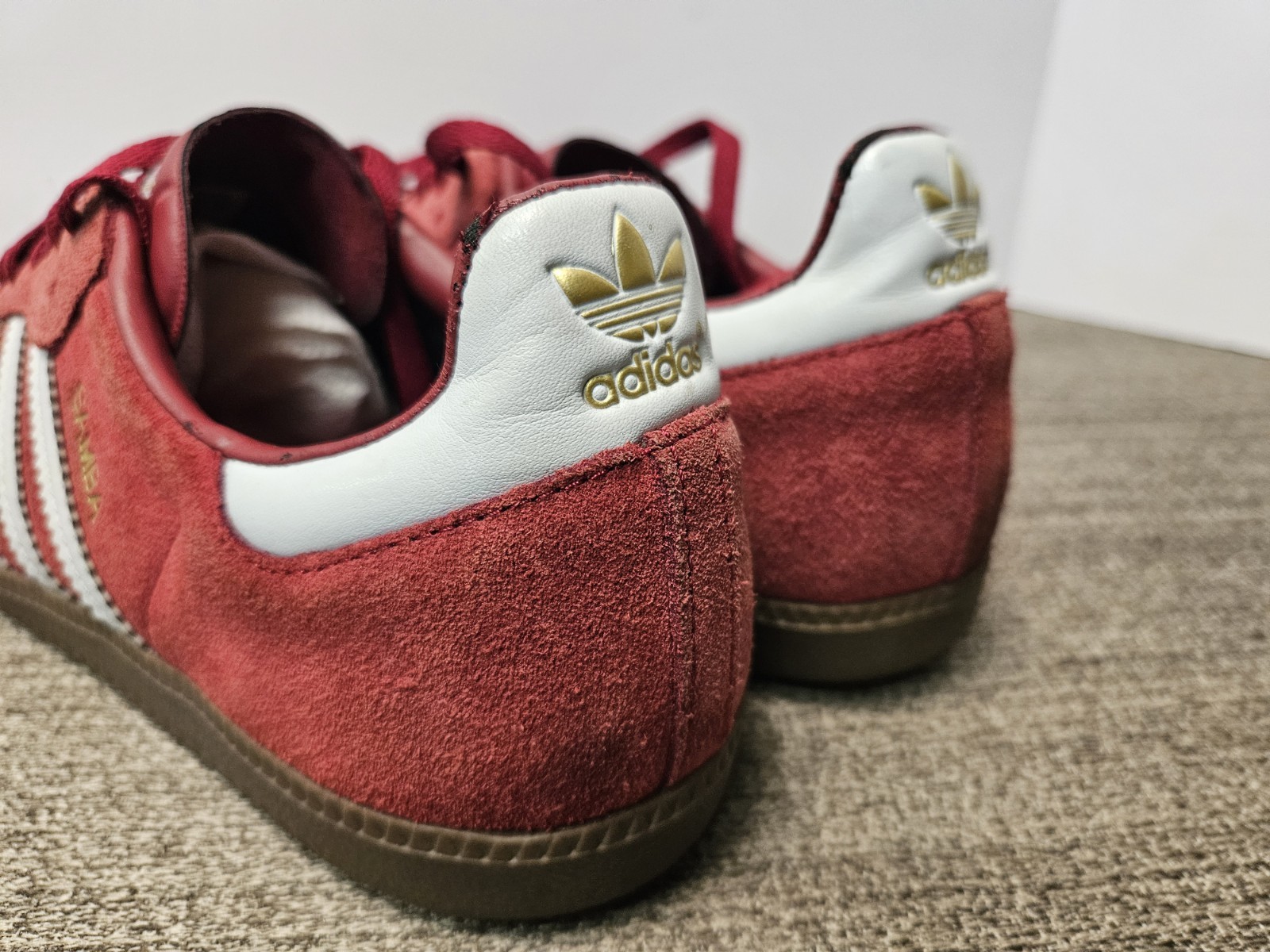 Rare Adidas Samba OG Suede 1949 Cardinal Red Men's Sneakers 9.5 image 5