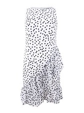Lauren by Ralph Lauren Women's Ruffled Polka Dot Dress