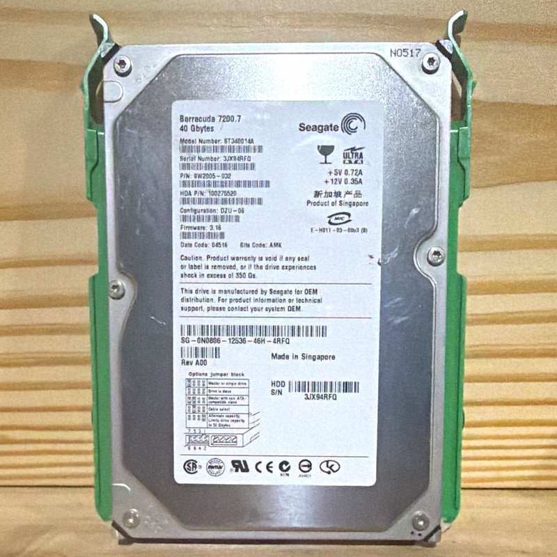 Seagate Barracuda 7200.7 ST340014A 40GB 3.5" IDE 7200RPM 2MB