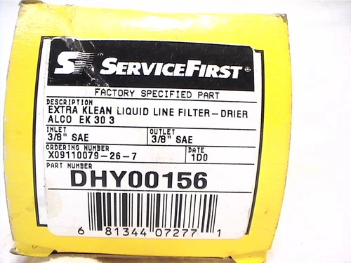 1 NEW SERVICE FIRST EXTRA KLEAN LIQUID LINE FILTER DRIER DHY00156 ALCO EK 30 3