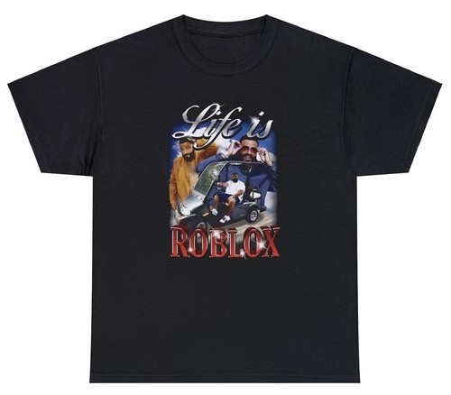 T-Shirt Life Is Roblox lustig DJ Khaled Spruch Meme Gamer Humor Neuheit Witz Shirt - Bild 1 von 3