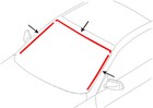 Direct-Fit Windshield Reveal Weatherstrip Trim For 1988-1991 Honda Civic Crx