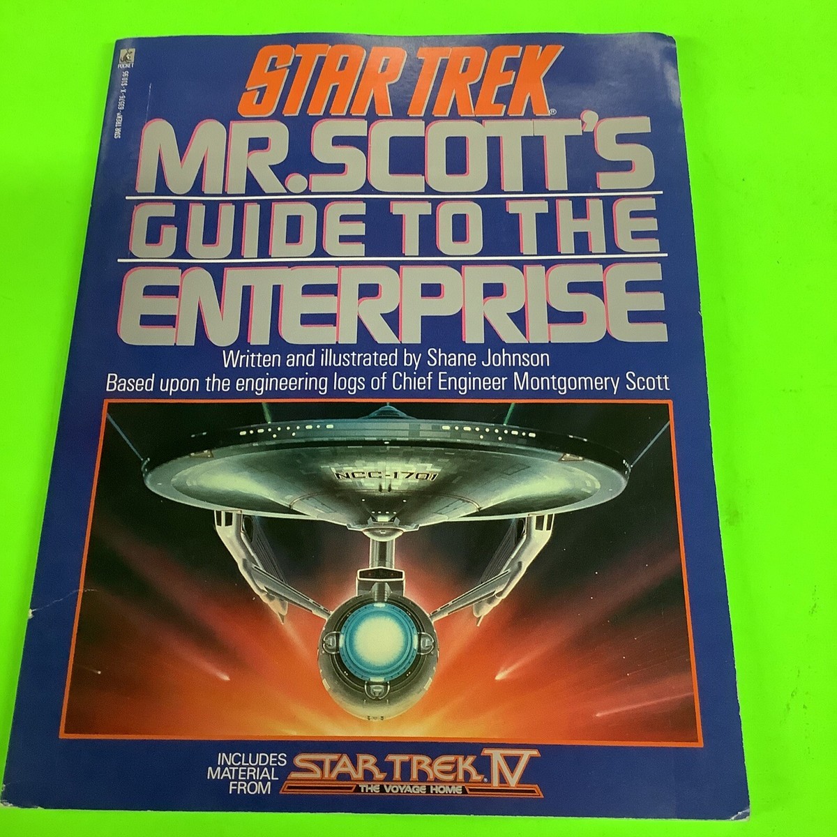 1987 Star Trek Mr. Scott's Guide To The Enterprise Shane Johnson