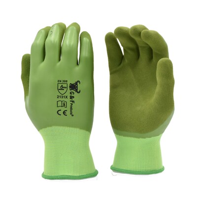 1537-6 Double Microfoam Latex Coated Gloves, Women's, Sold By 6 Pairs