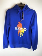 Polo Ralph Lauren Big Pony Graphic Polo Fleece Hoodie Sweater Sz: Small NWT