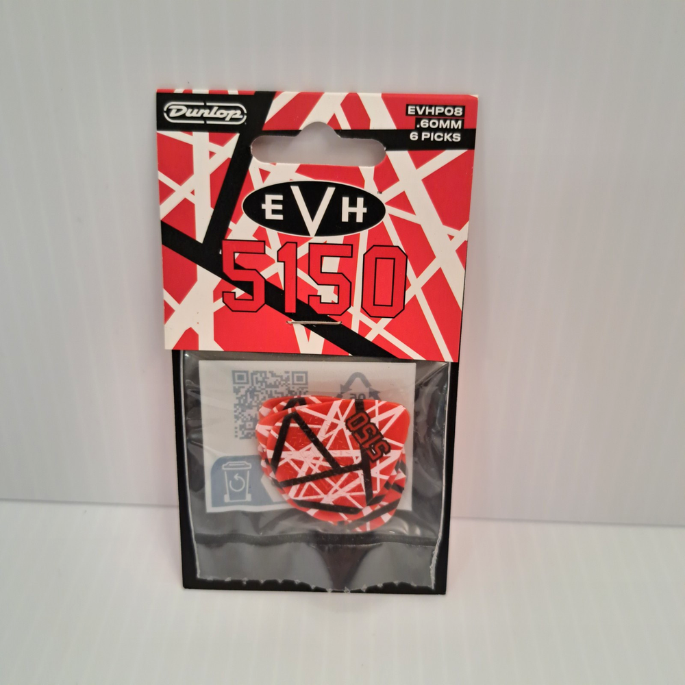 Eddie Van Halen Red Black White Stripe Guitar Picks Set New In Package