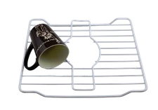 Dependable Industries Vinyl Coated Sink Protector White 10" x 12"