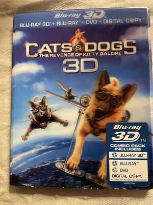 Cats & Dogs: The Revenge of Kitty Galore (Blu-ray Disc, 2010, 2-Disc Set, 3D)