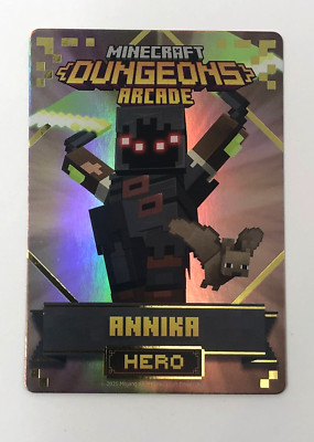 Minecraft Dungeons Arcade Series 5 (#107 Hero: Annika w/Bat) FOIL Card
