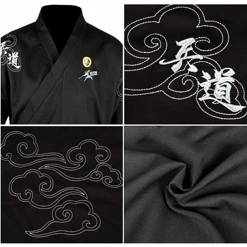 3PCS Martial Arts Kung Fu Uniform  Wushu Bingdao Suit Jeet Kune Do Suit Clouds - Image 4 of 4
