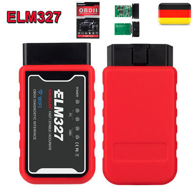 OBD2 ELM327 WIFI V1.5 Diagnosegerät Set für PKW LKW Auto IOS Tester Scanner