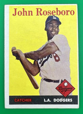 1958 TOPPS Baseball Card #42 John Roseboro RC  L.A. Dodgers  EX - EX MINT