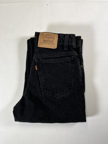 Vintage Student Fit Levi's 550 28x30 Relaxed Fit Black Denim Jeans 90’s - Picture 1 of 13