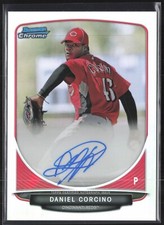 2013 Bowman Chrome Prospects Refractor Autograph Daniel Corcino #BCP-DC Reds