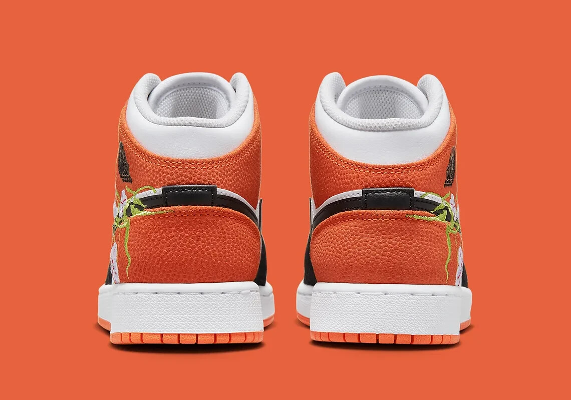 Nike Air Jordan 1 Mid SE 'Basketball Blossom' Starfish DQ8390-100