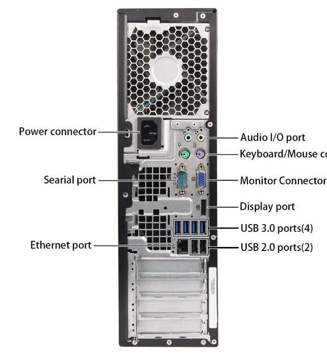 Windows 7 32 Bit HP dual core 500GB WiFi Desktop Computer PC - Image 3 of 3