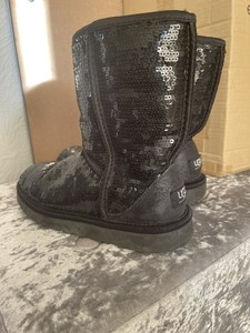 black sequin ugg boots