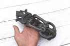 Vintage Type Cast Iron Floral Door Gate Knocker Handle Knob Ring Pull Drop Home