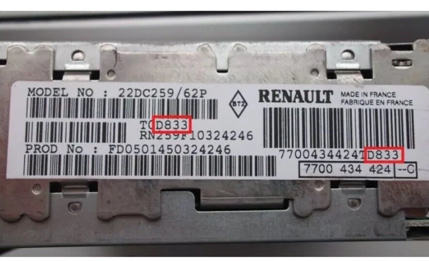 déblocage code radio Renault - Photo 3/4