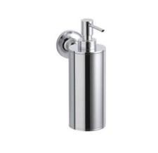 Kohler Chrome Metal Wall Mounted Bathroom Kitchen Soap Dispenser 14380-CP