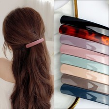 Women Large Barrette French  Hair Clip UK