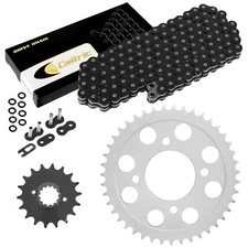 Black O-Ring Drive Chain & Sprockets Kit for Honda CB750C Custom 1980 1981 1982