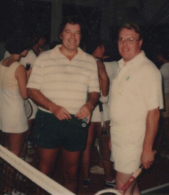 Men Social Event Smiling Sports Recreational Gathering 1970s