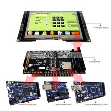 Serial SPI 4.3"inch TFT LCD Touch Shield for Arduino Due,MEGA 2560,Uno w/Library