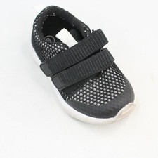 Zapatillas deportivas Cat & Jack para niños pequeños talla 6 negras de malla con correas de gancho
