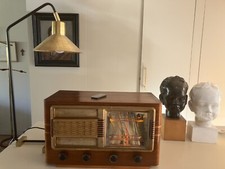 Radio vintage enceinte bluetooth  + télécommande 52X25X30cm, 