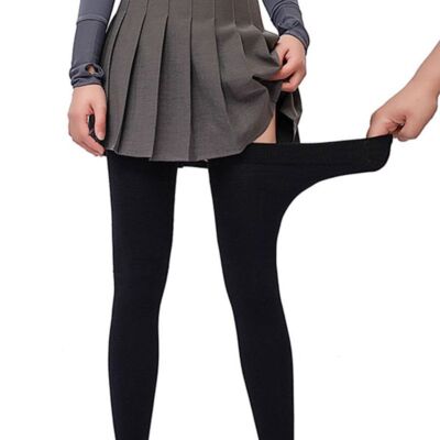 Cotton Thigh High Sock-Super Elastic Stockings Womens Over Knee Extra Long Socks