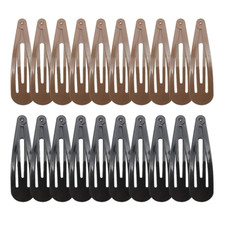 20 Pcs Snap Hair Clips, 2.7 Inch Big Size Barrettes Women No Slip Metal Snap
