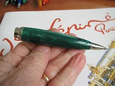 Jean-Pierre Lepine Attila AT42P green marble resin 3.2mm mechanical pencil MIB