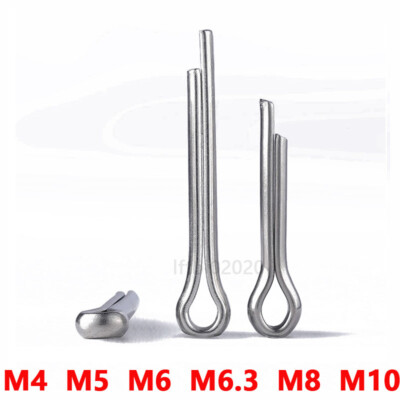 Cotter Split Pins 4mm up to 10mm - A2 Stainless Steel - DIN 94 Clevis Pin Metric