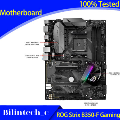 FOR ASUS ROG Strix B350-F Gaming B350 Motherboard Support AMD AM4