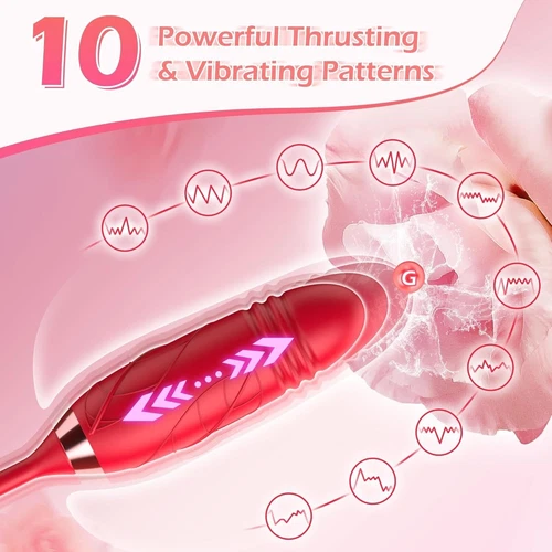 Multispeed-Personal-Massage-Rose-Vibrator-Sucking-Massager Female Gift for Women - Picture 3 of 4