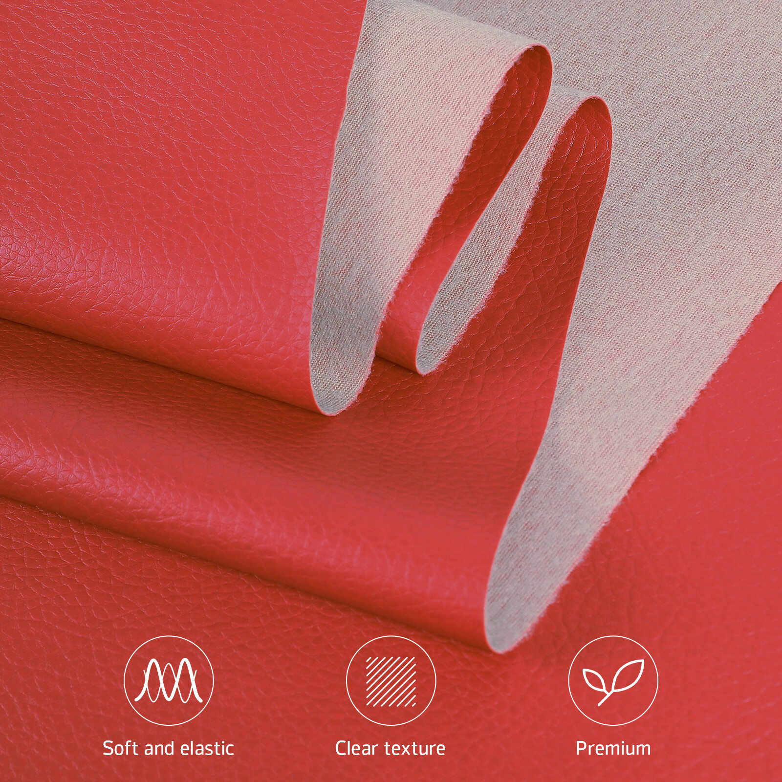 Marine Vinyl Fabric By the Yard Continuous Faux Leather Auto Upholstery