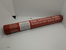 Mappinners The National Parks Scratch Off Travel Map 16x20 Wall-Size Edition