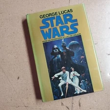 1977 Star Wars Hardcover Book- First Printing Del Rey- Unread- Discolored Jacket