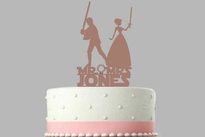 harry potter star wars cake topper