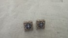 Sterling Lab Created Blue and White Sapphire Earrings — photo 2