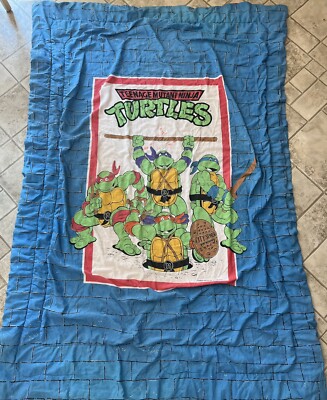 Vintage Teenage Mutant Ninja Turtle Twin Blanket