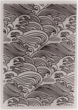 Sea Water Wave Plastic Embossing Folders for Card Making Scrapbooking and Other