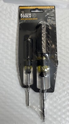 Klein Tools Slotted Screw Holding Driver Kit, 3/16 in. and 1/4 in.