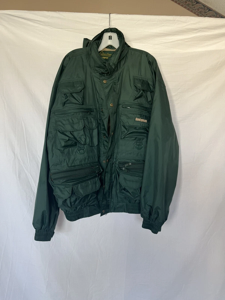 Vintage Hodgman Mens XL Lakestream Wading Jacket Hooded Fishing Hunting  Raincoat