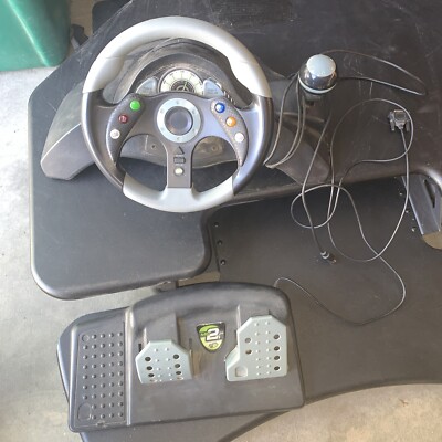 Mad Catz MadCatz MC2 Racing Steering Wheel & Pedals Controller Xbox 360 Complete