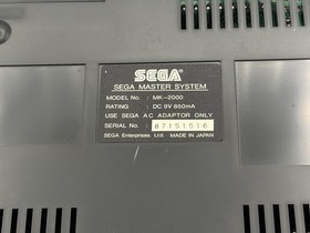 Sega Master System M4J MK-2000  computer game console only