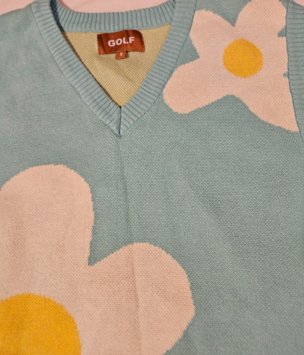 Golf Wang Le Fleur Flower Sweater Vest Size Small | eBay