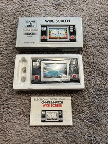RARE 1982 Nintendo Widescreen Game & Watch Turtle Bridge