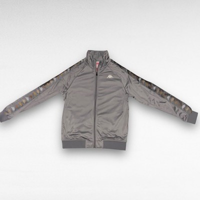 Kappa 222 Banda Dullo Track Jacket Men Gray Size M NWOT